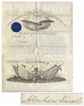 Abraham Lincoln Military Appointment Signed During the Civil War